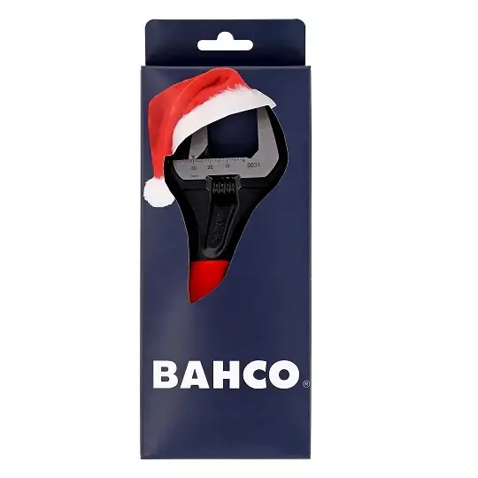 klucz nastawny szwedzki 218mm, rozstaw szczęk 38mm, Ergo, Bahco [9031-XE] w świątecznym opakowaniu, na prezent