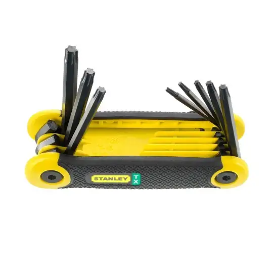 komplet 8szt. kluczy trzpieniowych do śrub typu Torx T8-T40, Stanley [2-69-266]
