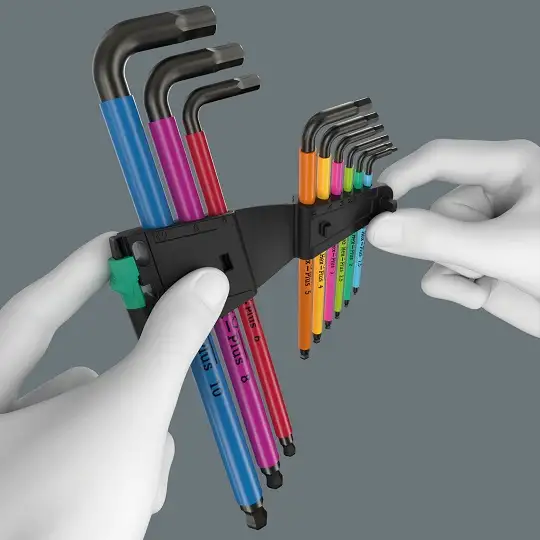 komplet 9szt. kluczy trzpieniowych z kulką do śrub imbusowych, 950/9 Hex-Plus Multicolour 1, Wera [05022089001]
