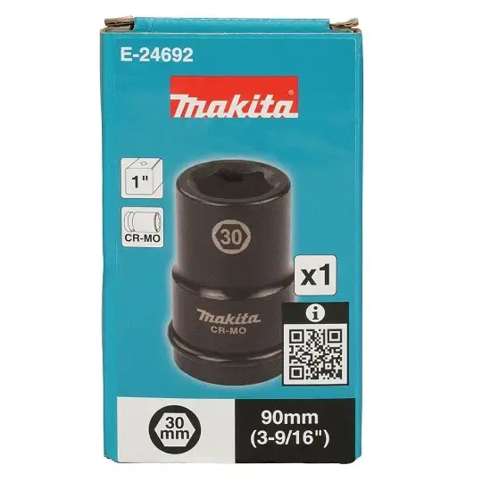 nasadka udarowa długa 1", sześciokątna, rozmiar 30mm, Makita [E-24692]