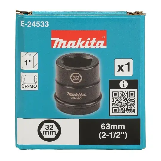 nasadka udarowa sześciokątna 1", rozmiar 32mm, Makita [E-24533]