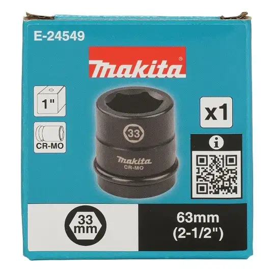 nasadka udarowa sześciokątna 1", rozmiar 33mm, Makita [E-24549]