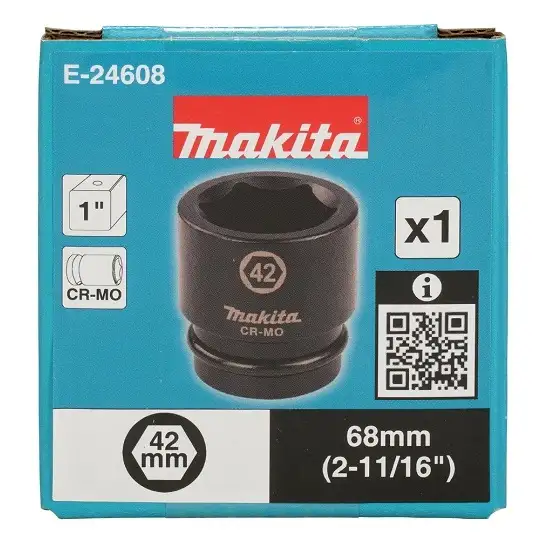 nasadka udarowa sześciokątna 1", rozmiar 42mm, Makita [E-24608]