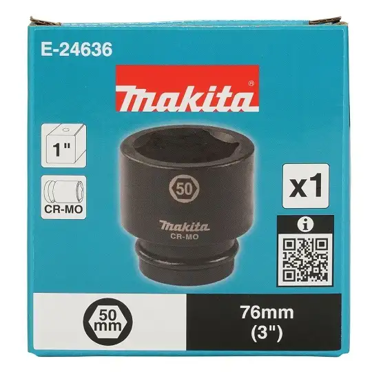 nasadka udarowa sześciokątna 1", rozmiar 50mm, Makita [E-24636]