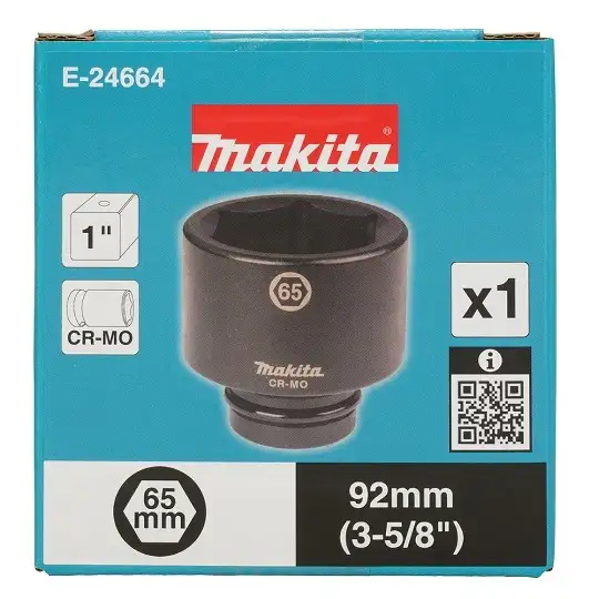 nasadka udarowa sześciokątna 1", rozmiar 65mm, Makita [E-24664]