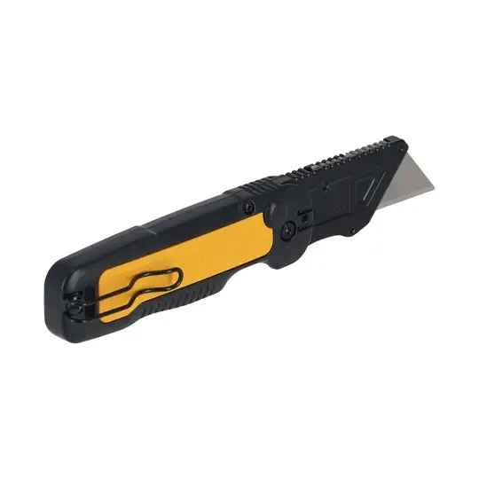 nóż składany z ostrzem trapezowym, DeWalt [DWHT10991-0] bez magazynka na ostrza zapasowe