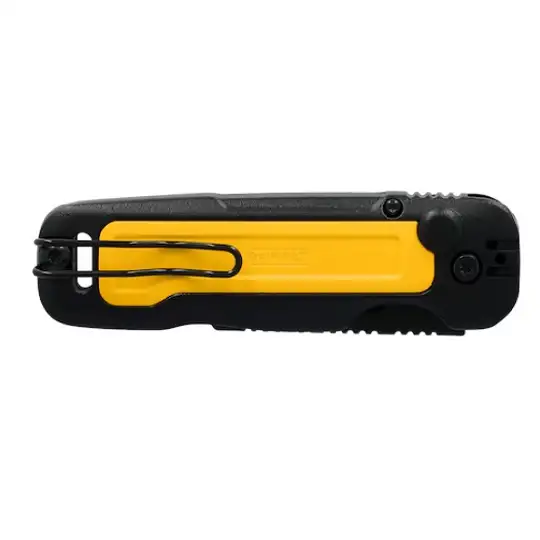 nóż składany z ostrzem trapezowym, DeWalt [DWHT10991-0] bez magazynka na ostrza zapasowe
