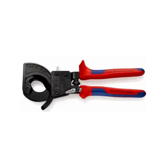 nożyce zapadkowe do cięcia kabli miedzianych i aluminiowych 250mm KNIPEX [95 31 250]