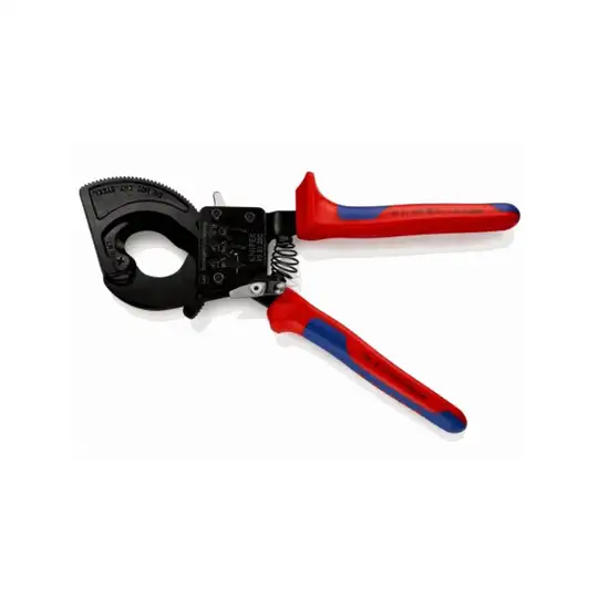 nożyce zapadkowe do cięcia kabli miedzianych i aluminiowych 250mm KNIPEX [95 31 250]