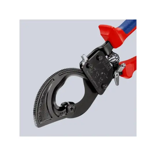 nożyce zapadkowe do cięcia kabli miedzianych i aluminiowych 250mm KNIPEX [95 31 250]