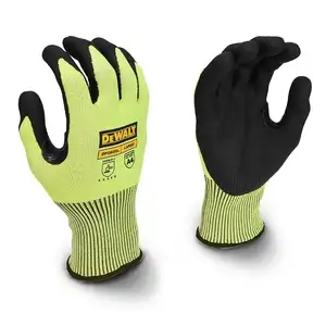 rękawice nitrylowe antyprzecięciowe, rozmiar L/9, CUT D, DeWALT [DPG855L]