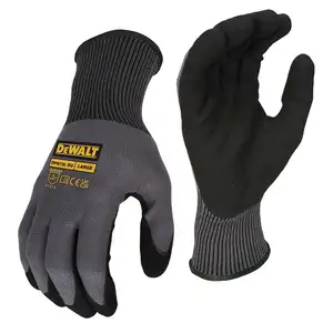 rękawice robocze powlekane, wodoodporne, rozmiar L/9, DURABLE GRIP, DeWALT [DPG72L]