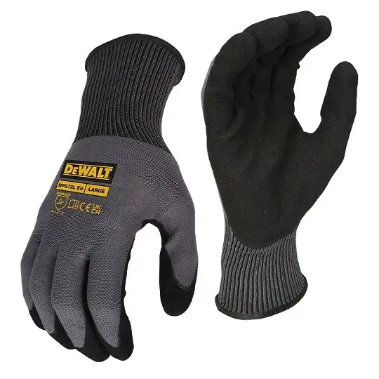 rękawice powlekane, wodoodporne, rozmiar L/9, DURABLE GRIP, DeWALT [DPG72L]