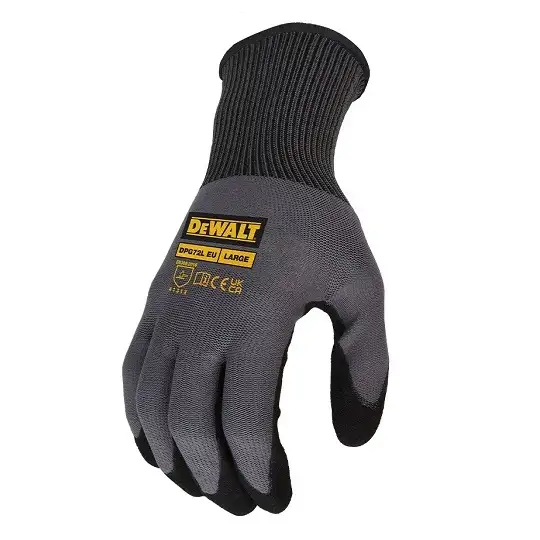 rękawice powlekane, wodoodporne, rozmiar L/9, DURABLE GRIP, DeWALT [DPG72L]