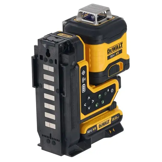 samopoziomujący laser 3-wiązkowy 360° zielony, do 80m, 18V XR DeWALT [DCLE34035D1-QW] 2,0Ah