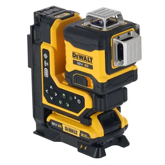 samopoziomujący laser 3-wiązkowy 360° zielony, do 80m, 18V XR DeWALT [DCLE34035D1-QW] 2,0Ah