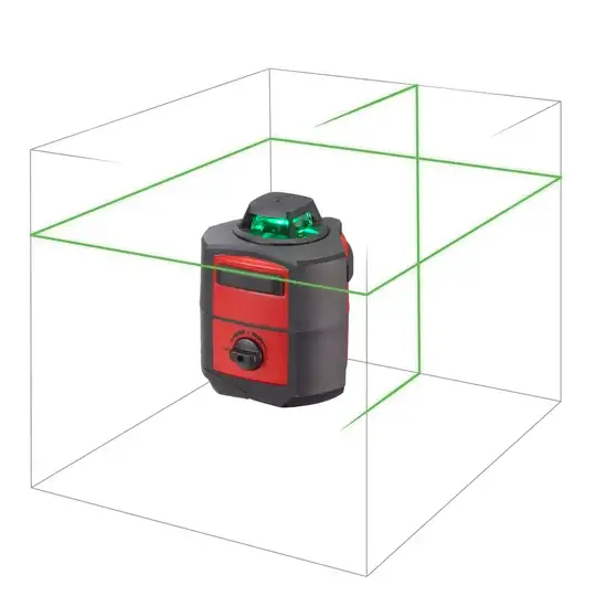 samopoziomujący laser krzyżowy 2-wiązkowy zielony, do 25m, H360G, Hultafors [409170]