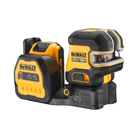 samopoziomujący, zielony laser krzyżowy + 2 punkty 30m, DeWALT [DCE822D1G18-QW] (2)