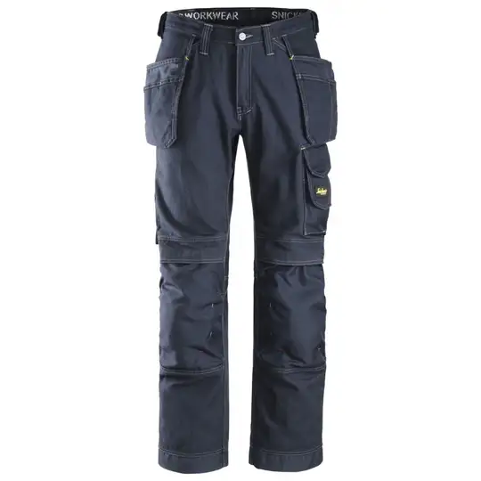 spodnie Cotton z workami kieszeniowymi, granatowe, 3215, Snickers [32159595048] rozmiar 48