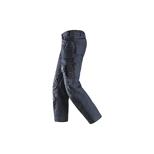 spodnie Cotton z workami kieszeniowymi, granatowe, 3215, Snickers [32159595048] rozmiar 48