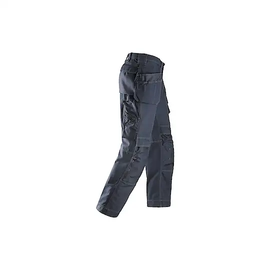spodnie Cotton z workami kieszeniowymi, granatowe, 3215, Snickers [32159595048] rozmiar 48