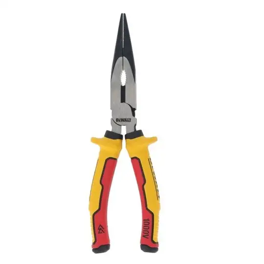szczypce uniwersalne wydłużone w izolacji VDE, 200mm, DeWalt [DWHT82804-0]