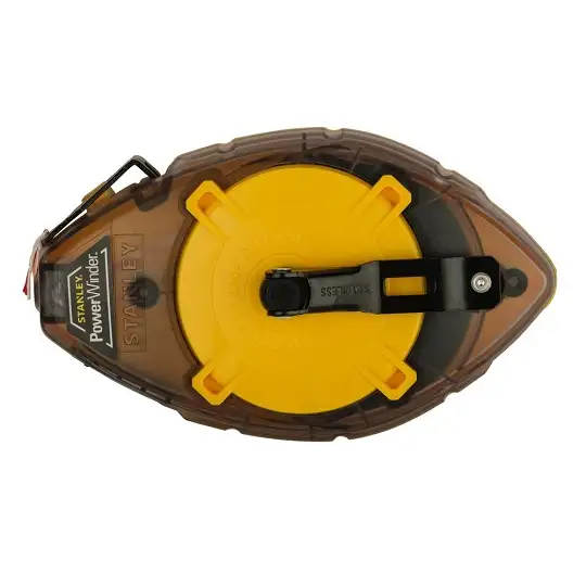 sznur traserski POWERWINDER 30m, kredą i poziomicą sznurkową, Stanley [0-47-465]