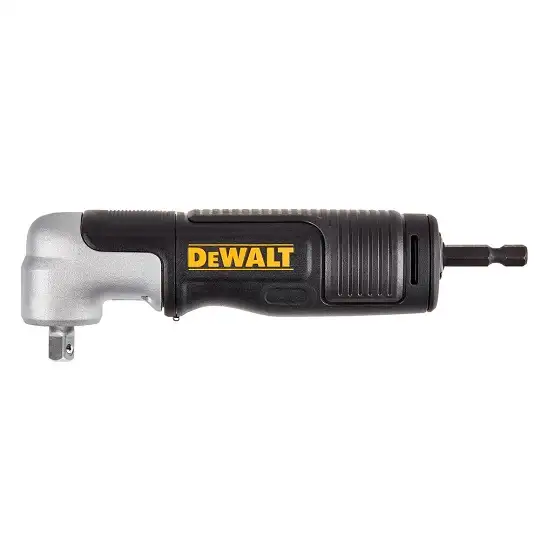 udarowa głowica kątowa 90° z 2-częściową rozkładaną rękojeścią / adapter do nasadek 1/4" z mocowaniem na sześciokąt 1/4", IMPACT EXTREME DeWalt [DT20504-QZ]