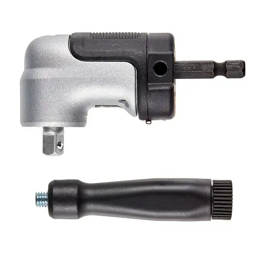 udarowa głowica kątowa 90° z 2-częściową rozkładaną rękojeścią / adapter do nasadek 1/4" z mocowaniem na sześciokąt 1/4", IMPACT EXTREME DeWalt [DT20504-QZ]
