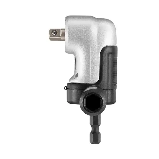 udarowa głowica kątowa 90° z 2-częściową rozkładaną rękojeścią / adapter do nasadek 1/4" z mocowaniem na sześciokąt 1/4", IMPACT EXTREME DeWalt [DT20504-QZ]