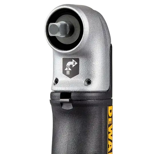 udarowa głowica kątowa 90° z 2-częściową rozkładaną rękojeścią / adapter do nasadek 1/4" z mocowaniem na sześciokąt 1/4", IMPACT EXTREME DeWalt [DT20504-QZ]
