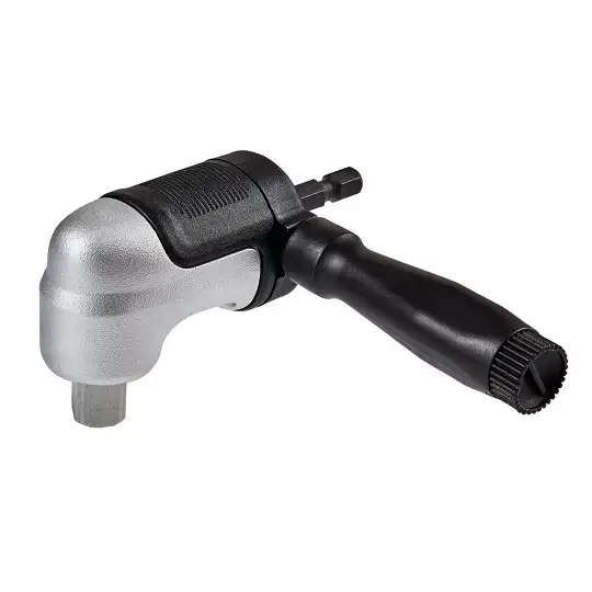 udarowa głowica kątowa 90° z 2-częściową rozkładaną rękojeścią / adapter do nasadek 3/8" z mocowaniem na sześciokąt 1/4", IMPACT EXTREME DeWalt [DT20505-QZ]