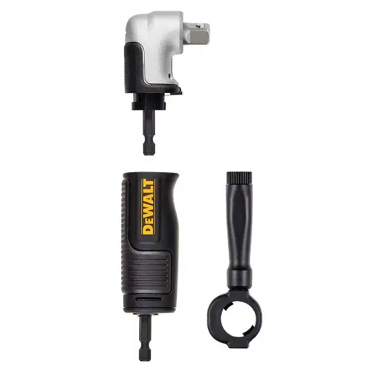 udarowa głowica kątowa 90° z 2-częściową rozkładaną rękojeścią / adapter do nasadek 3/8" z mocowaniem na sześciokąt 1/4", IMPACT EXTREME DeWalt [DT20505-QZ]