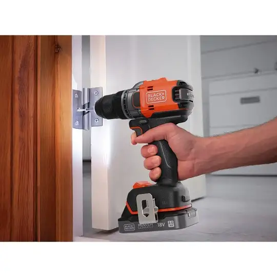 wiertarko-wkrętarka akumulatorowa, 50Nm, 18V POWERCONNECT, Black+Decker [BLD682D2XK-QW] 2x2,0Ah, walizka