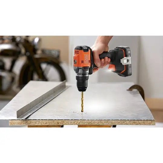 wiertarko-wkrętarka akumulatorowa, 50Nm, 18V POWERCONNECT, Black+Decker [BLD682D2XK-QW] 2x2,0Ah, walizka