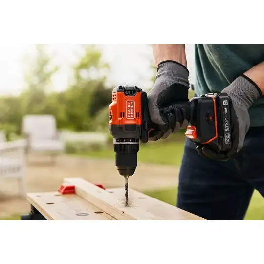 wiertarko-wkrętarka akumulatorowa, 50Nm, 18V POWERCONNECT, Black+Decker [BLD682D2XK-QW] 2x2,0Ah, walizka