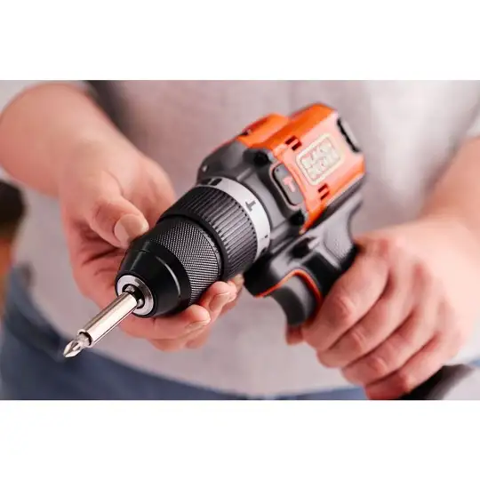 wiertarko-wkrętarka udarowa akumulatorowa, 50Nm, 18V POWERCONNECT, Black+Decker [BLD683D1XK-QW] 2,0Ah, walizka