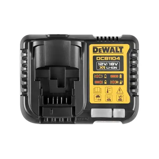zestaw 2 akumulatorów 18V XR 4,0Ah + ładowarka, DeWALT [DCB1104M2-QW] Li-Ion