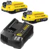 zestaw: 2 akumulatory 18V Li-on 2,0 Ah + ładowarka, Fatmax STANLEY [SFMCB12D2-QW]