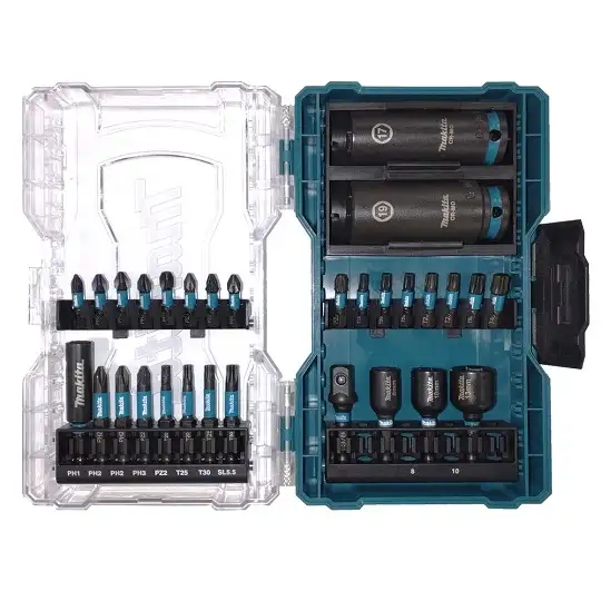 zestaw 30 szt. końcówek i nasadek udarowych, IMPACT BLACK, Makita [E-22903]