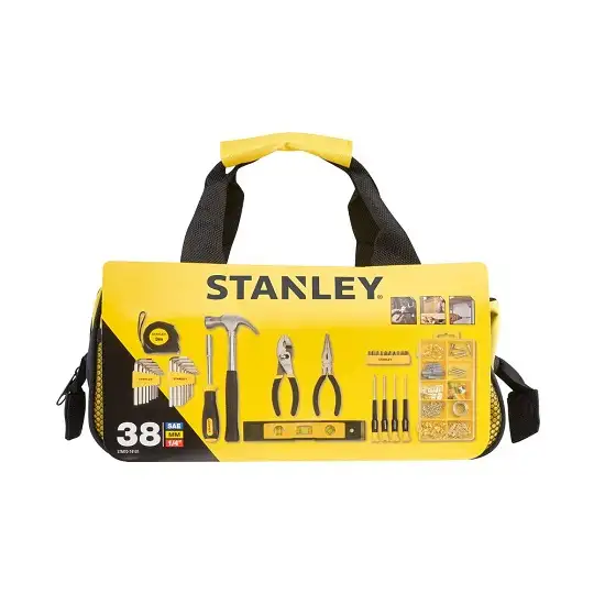 zestaw 38 szt. narzędzi i akcesoriów: wkrętaków, szczypiec, końcówek 1/4", Stanley [STMT0-74101] w torbie