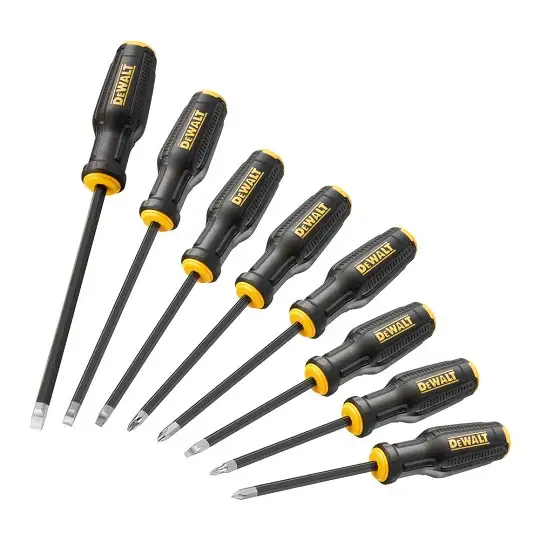 zestaw 8szt. wkrętaków do śrub prostych, PH i PZ, MAXFIT, DeWalt [DWHT65102-0]