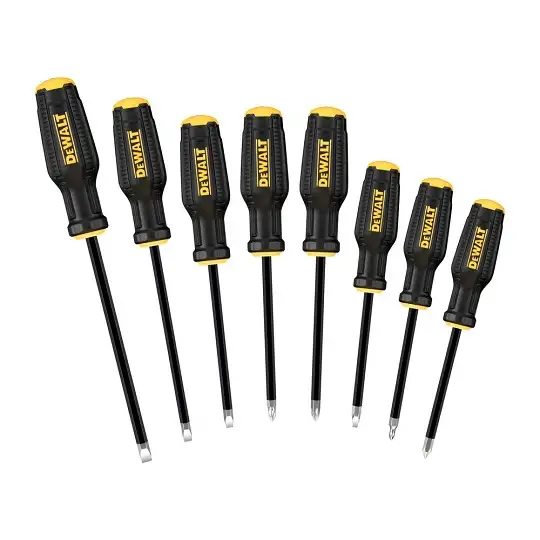 zestaw 8szt. wkrętaków do śrub prostych, PH i PZ, MAXFIT, DeWalt [DWHT65102-0]