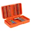 zestaw końcówek 1/4" do śrub płaskich, PH, PZ, TORX, TORX z otworem, HEX, Robertson, 54szt. BAHCO [59S/54C-1]