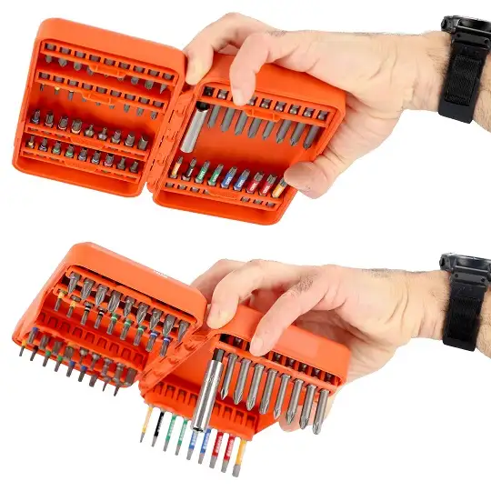 zestaw końcówek 1/4" do śrub płaskich, PH, PZ, TORX, TORX z otworem, HEX, Robertson, 54szt. BAHCO [59S/54C-1]