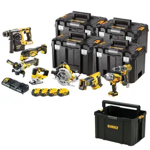 zestaw narzędzi akumulatorowych Combo 18V XR, DCD796+DCF899H+DCS367+DCS334+DCH273+DCG405+DCS355+DCS570 DeWalt [DCK865P4T-QW] 4x5,0Ah