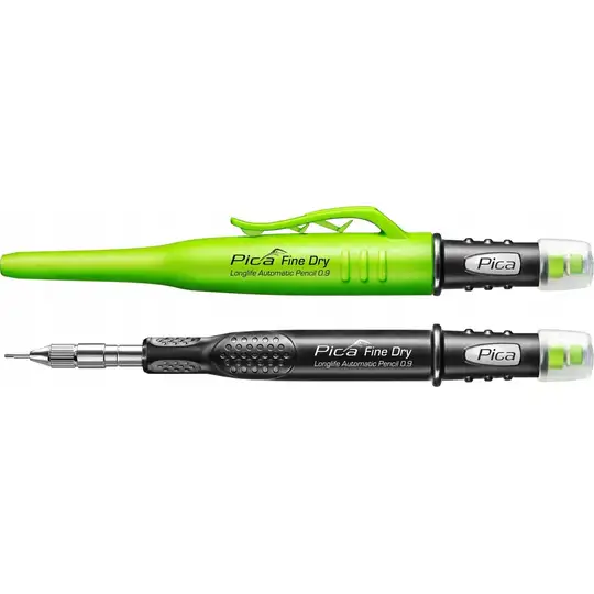 zestaw - ołówek automatyczny i 24 sztuki wkładów grafitowych HB 0,9mm, Fine Dry, Pica [70703]