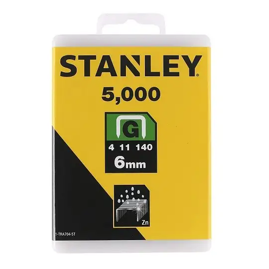 zszywka stalowa G 6mm,  5000 szt., Stanley [1-TRA704-5T]