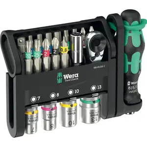 21szt. końcówek i nasadek 1/4'' Tool-Check Modular 1 WERA [05049000001]