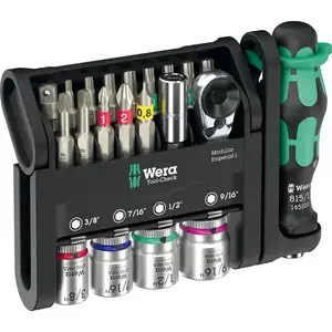 21szt. końcówek i nasadek 1/4'' Tool-Check Modular Imperial 1 WERA [05049001001]